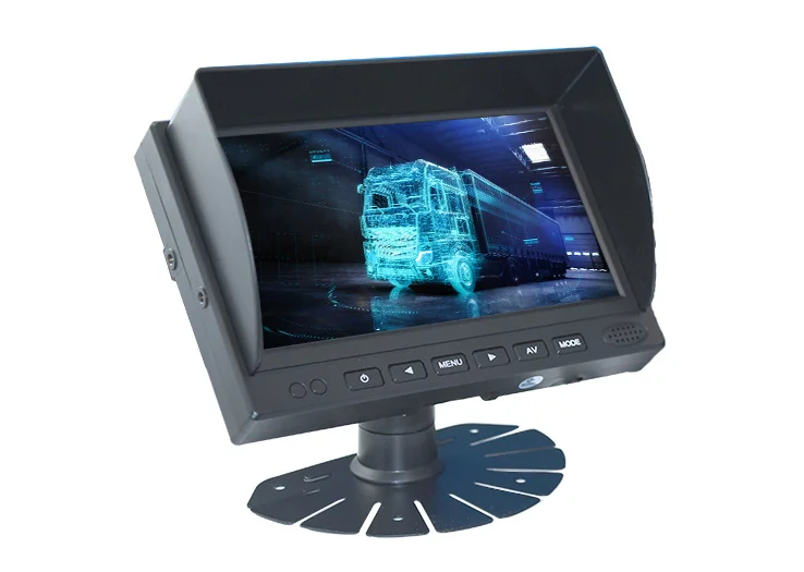 1080P 7" 2AV Dash Mount Monitor – Fan Feet Bracket - Image 2